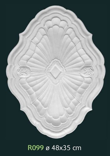Rosone gesso bianco - in,