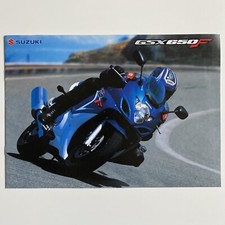 Suzuki GSX 650F Moto Stradale Sportiva Brochure Pubblicitaria Cartacea Originale