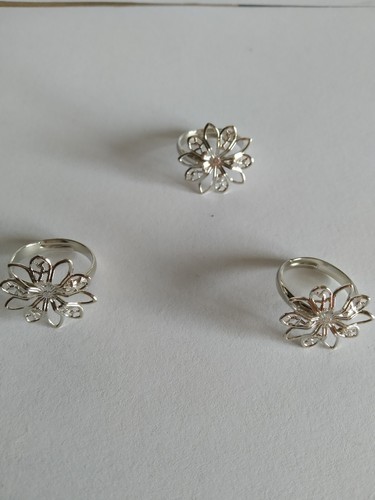 Stock lotto anelli fiore - 3,