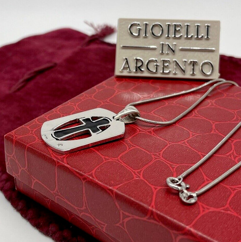 Collana croce nera - croce,