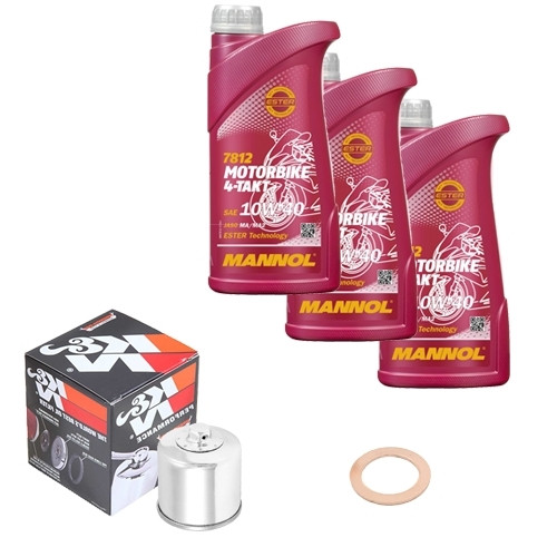 ölfilter set mannol - mannol, 10w40