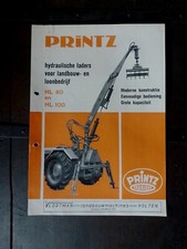 PRINTZ  LADERS TRAKTOR GRU IDRAULICHE HL 80 HL 100 TRATTORI AGRICOLI TEDESCO
