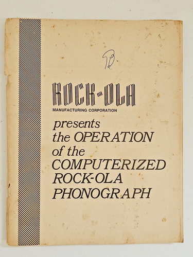 Rock ola manufacturing - manufacturing, corp