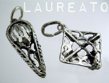 BOMBONIERE LAUREA Cappello Tocco Feluca Cappellino Ciondolo ARGENTO BOMBONIERA