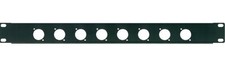 Proel RK8N Pannello 1 Unità Rack 19' con 8 fori per Connettori da Pannello XLR/S