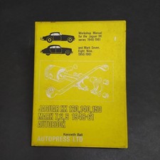 Manuale per la manutenzione delle auto Jaguar XK serie 1948-61, inglese. Macchie
