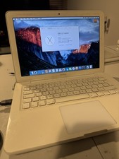Apple MacBook A1342 6.1 Intel Core 2 4GB Ram 250GB HDD 13" Bianco Batteria difettosa