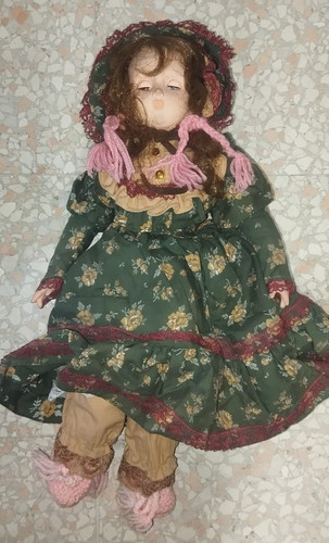 Anni bambola antica lunga - 50,