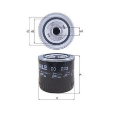 Filtro Olio Mahle OC 223 per