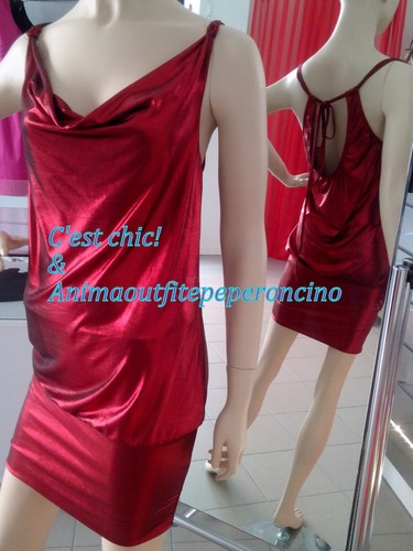 Sexy mini abito - lurex,