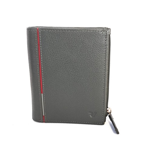 Portafoglio piatto zip uomo - piatto, c/zip