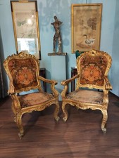 Coppia di poltrone romane