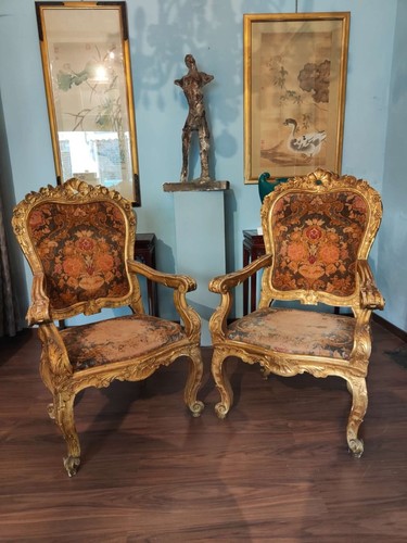 Coppia poltrone romane - di,