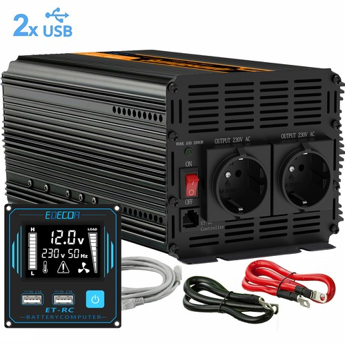 Edecoa inverter 1000w 12v - inverter, 230v