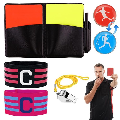 Cartellini arbitro calcio set - cartellini,