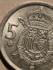 5 pesetas 1975, la transición