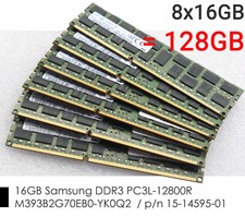 128 GB 8x16 GB DDR3 PC3-12800R