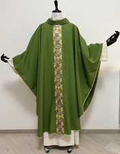 Casula verde con striscia