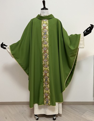 Casula verde con - , striscia