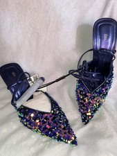ZARA WOMAN SEQUINNED HIGH-HEEL
