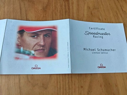 Certificate omega speedmaster - certificate,