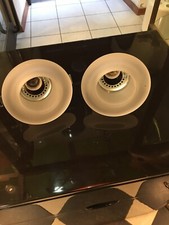 COPPIA DI LAMPADE MURANO VETRO SPESSO LEUCOS ROBERTO PAMIO  DESIGN SCONCES