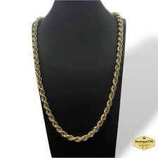 Collana 70cm big fune oro 18 kt 750% voluminosa