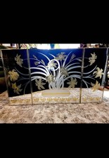 Specchio trittico floreale