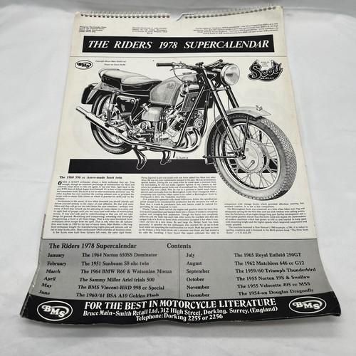 The riders 1978 supercalendar - riders,