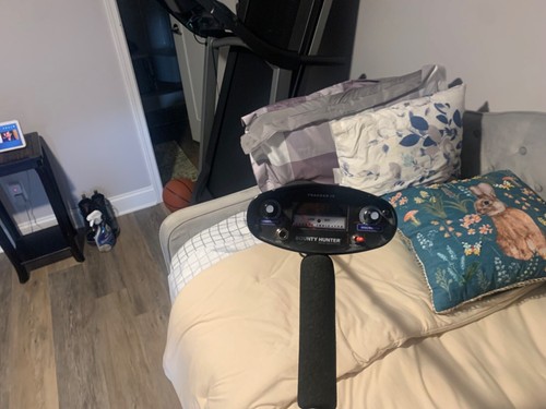 Metal detector used black - detector, not