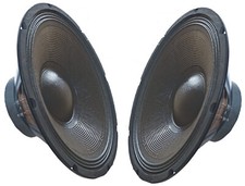 COPPIA WOOFER PROFESSIONALI ALTOPARLANTI 800w 15 pollici 38 CM 380MM 4 OHM auto