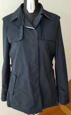 JIL SANDER GIACCA  TRENCH  SPOLVERINO BLU SCURO TG 44