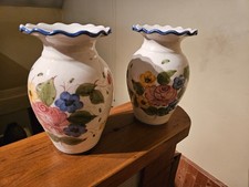 coppia vasi alcobaca ceramica portoghese