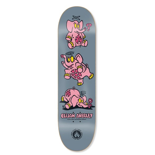Black label skateboard deck - black,