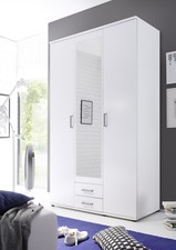 Armadio a 3 ante a battente KALLE in laminato con cassetti, LAP ca.120x195x55cm