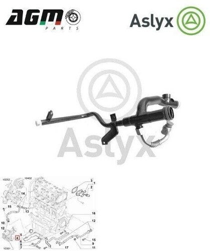 Tubo pompa acqua aslyx - tubo, fiat