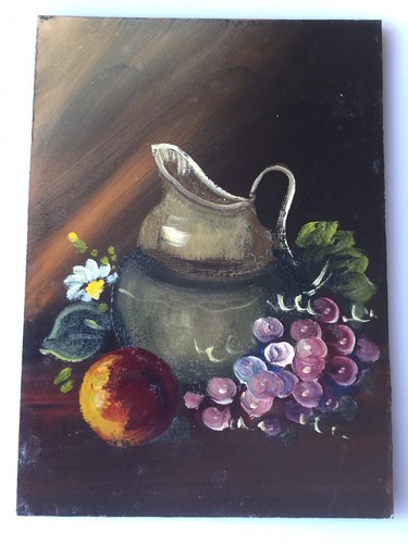 Olio cartoncino dipinto a - cartoncino,