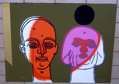 Concetto pozzati serigrafia - concetto,