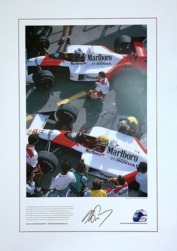 Alain prost firmato mclaren - firmato,