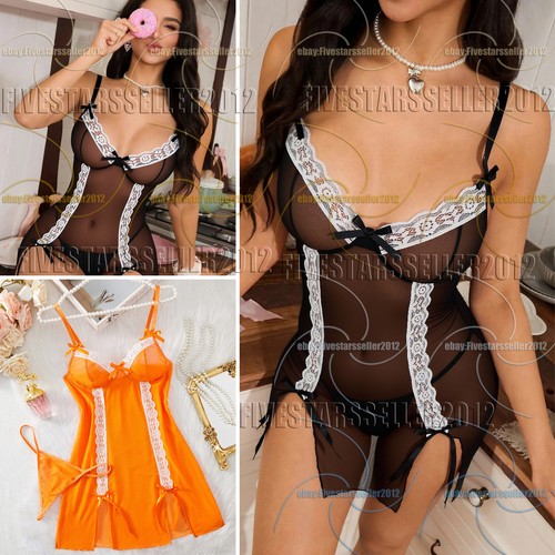 Bowknot sheer chemise - bowknot, sexy