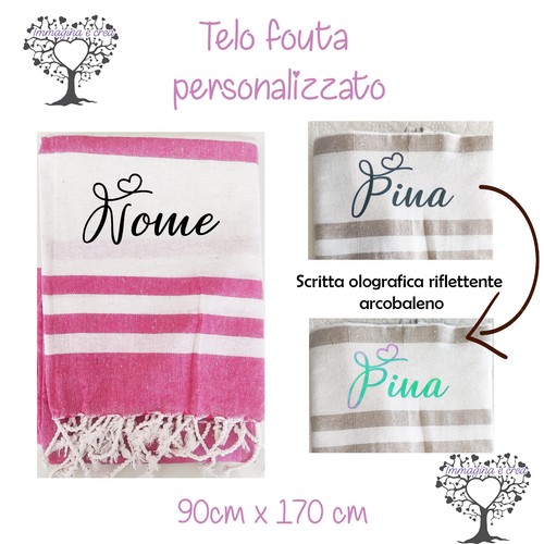 Telo fouta personalizzabile - telo,