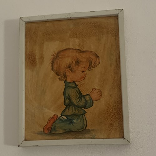 Coppia quadri vintage bambini