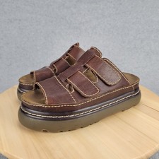 Sandali con plateau in pelle