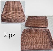 n.2 CESTE in pvc tipo VIMINI