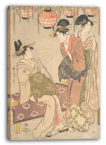 Tela cornice kitagawa utamaro - kitagawa,