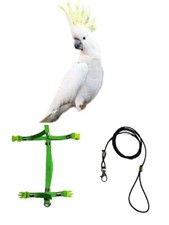 Pettorina pappagalli MISURA CACATUA elastica attacchi PLASTICA sganciabili