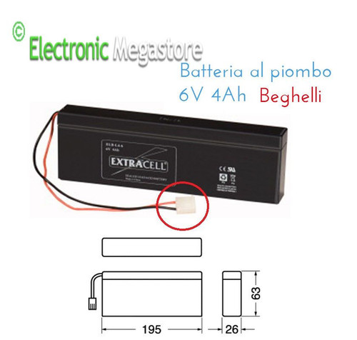 Batteria piombo 4 0ah - piombo, 4,0ah