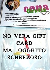fake gif card smartbox voucher falso scherzo ristorante vermi piatto non pagare