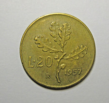 ITALIA REPUBBLICA 1957 20 Lire