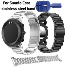 Cinturino a collegamento 3 perline bracciale in acciaio inox per Suunto Core cinturino strumento